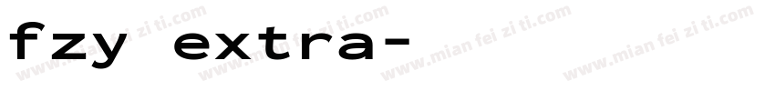 fzy extra字体转换